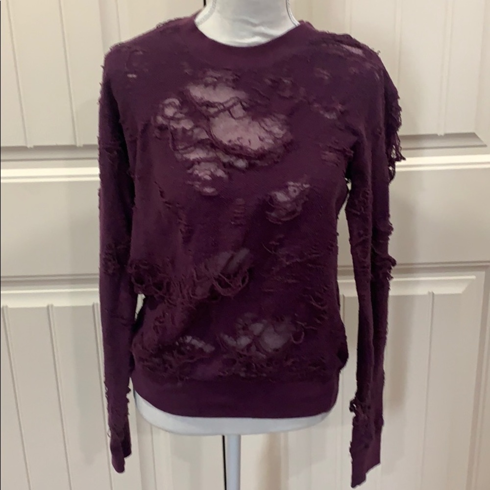 Iro Jeans Kismet Distressed Sweatshirt